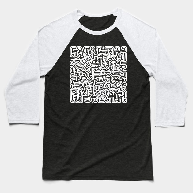 Pop Art Abstract Baseball T-Shirt by n23tees